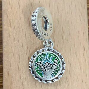 Pandora Aloha Hawaii Travel Dangle Charm Pendant, S925 Silver Bracelets